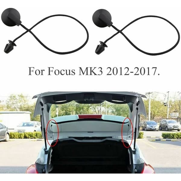 2x bagagerumshylde snore til ford focus mk3 2012-2017 sort