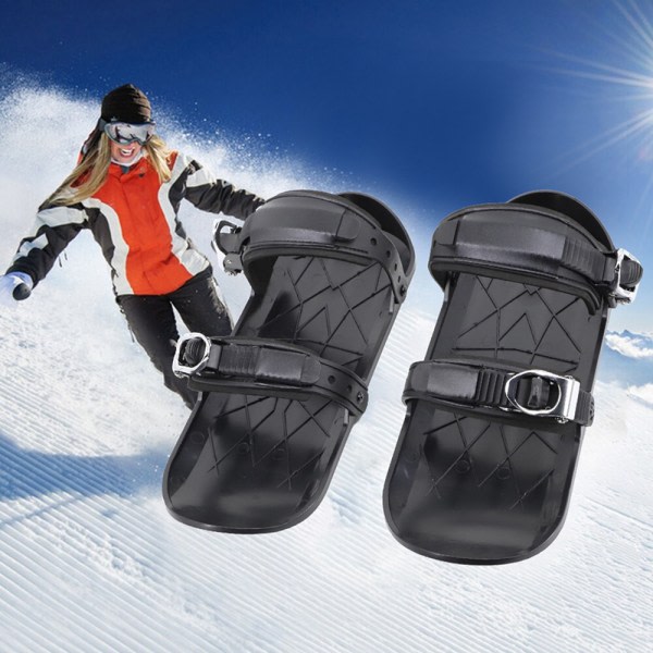 Snowboardskor MiniSki Skats mini skidskor udendørssport sno sort 1 Par black 1Pair