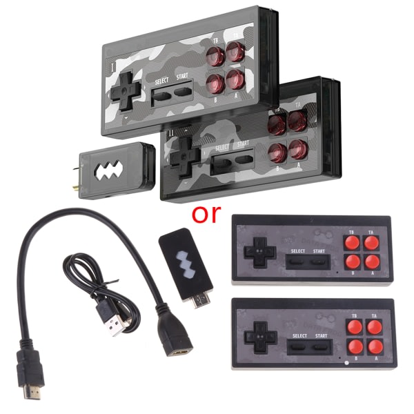 Y2 Game USB Trådløs Konsoll Klassisk Spillpinne Videospillkonsoll 8 Bit Mini Retro Kontroller HDMI Kompatibel Spiller 2