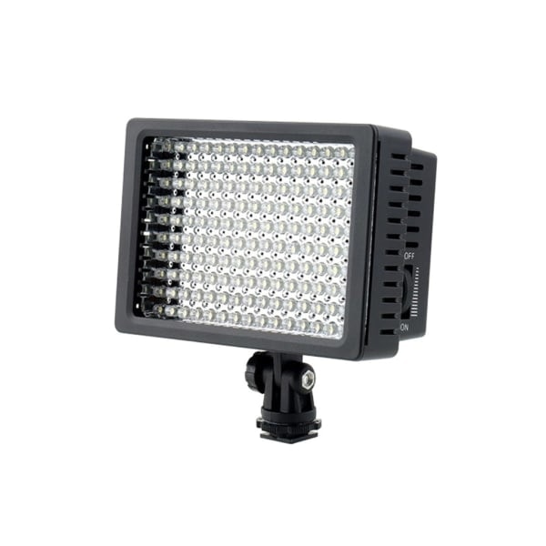 LD-160 LED-videoljus, bärbar, på kameran, 5400 / 3200K dimbar vlog-lampa för DSLR-kamera videokamera