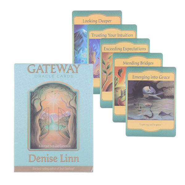 Gateway Oracle Cards Tarot Cards Party Prophecy Divination Boar Flerfarget én størrelse Multicolor one size