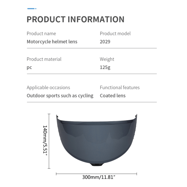 Unisex Hjelm Visir UV-Blokkerende Briller for RF1400 X15 Vindskjerm Linse Motorsykkel Sølv