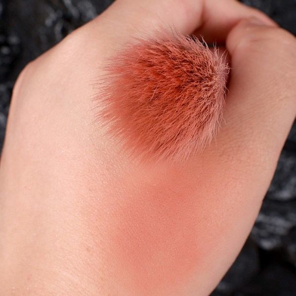 Mjuk fluffig rouge borste puder foundation skönhetsborste smink C rosa onesize Pink onesize