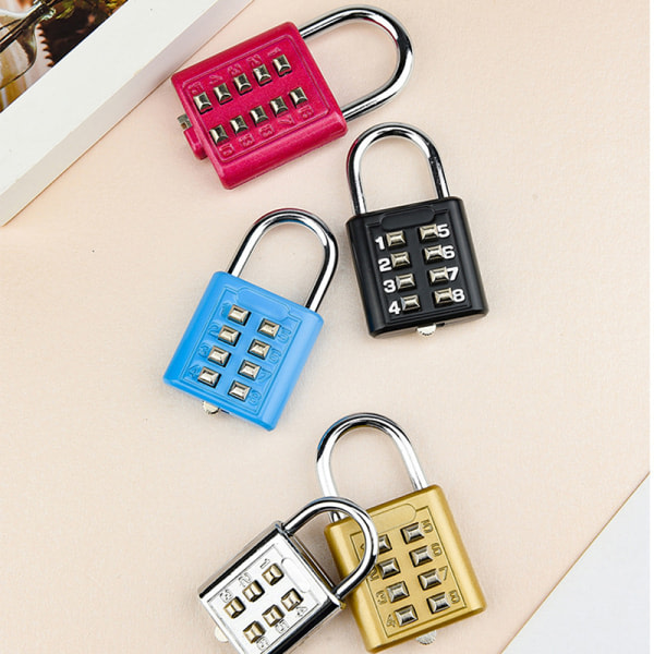 Kodekombinasjon hengelås koffert for bagasje Smart Lock Kode A Yellow
