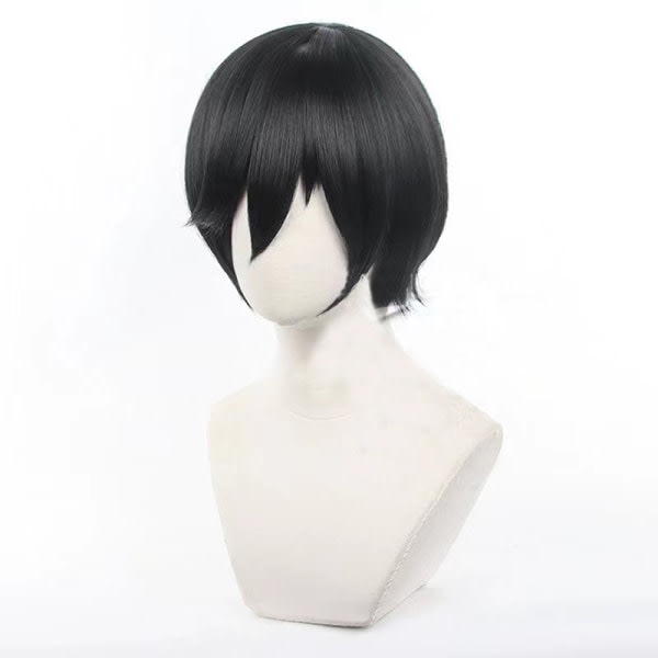 Rin Itoshi Cosplay Parykk BLUE LOCK Itoshi Rin Parykk 30cm Grønn/Blå