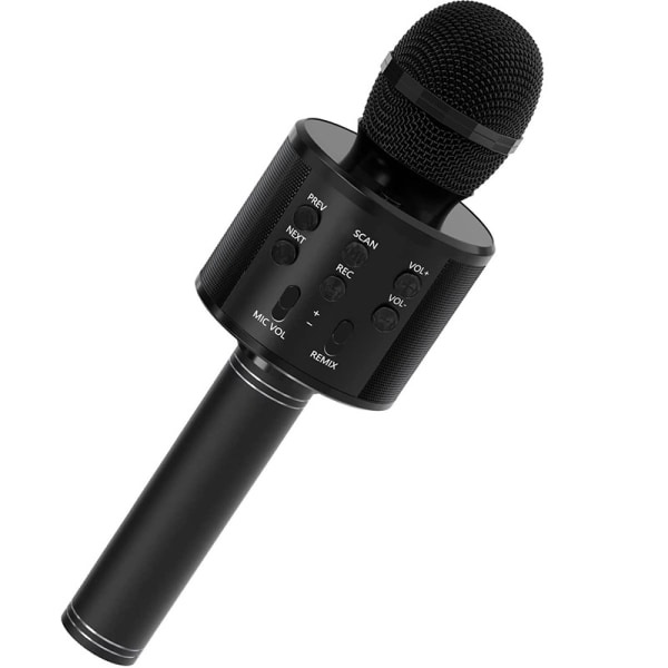 Karaokemikrofon med högtalare och Bluetooth Black