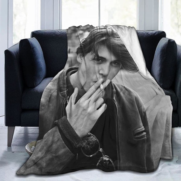 Johnny Depp Filt Ultramjuk flanellfilt 3d- print Fluffig plyschfilt Sängdekoration Sängfilt till vardagsrummet Sovrumsdekoration 50x40in 125x100cm