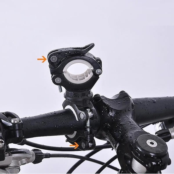 Ny Cykellamphållare Ficklampa Fäste Tillbehör Mountainbike Quick Release Lamphållarered