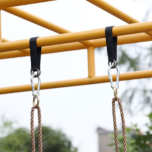 2-pack Kraftiga Hängremmar med Karbinhakar för 25 cm Trädgårdssvingtillbehör