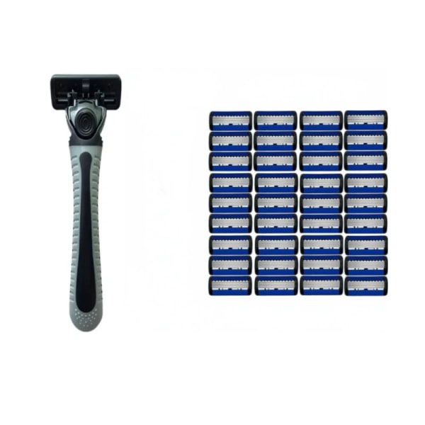 Razor Classic 6 Edge Safety Razor herrrakning ja hårborttagning för kvinnor 27 rakblad Manuell rakhyvel 3 terää 3 blades