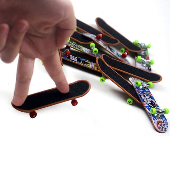 Barn Simulert Fingerboard Høy Kvalitet Legering Laget Bærbar Utdanningsleker Fin Skateboard Bærbar Leke