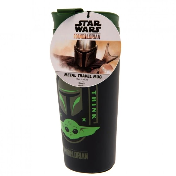 Star Wars: The Mandalorian Metal Travel Mug One Size Svart/Gree Black/Green One Size