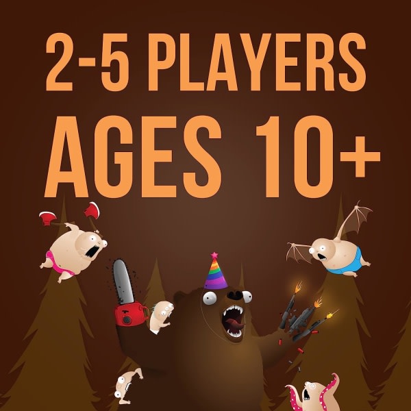 Exploding Kittens Bears vs Babies by Exploding Kittens - Korttipeli aikuisille, teineille ja lapsille - Hauska perhepeli - Englanninkielinen versio
