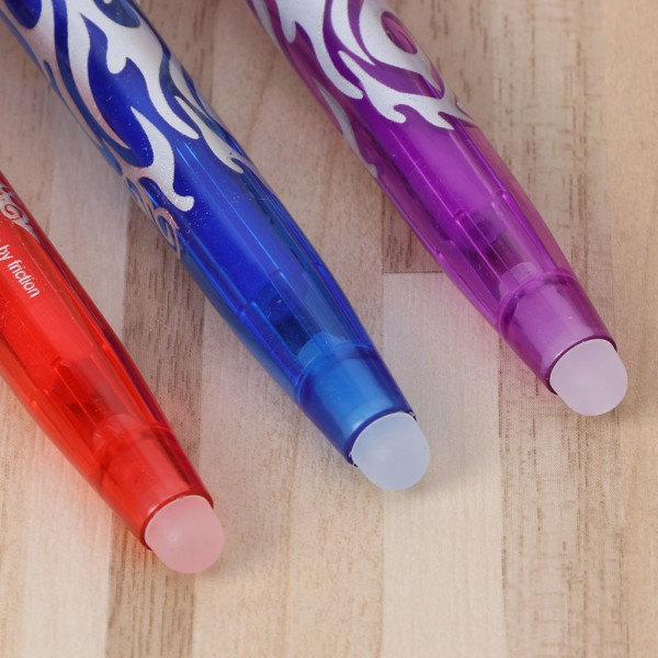 Raderade Påfyllningsbara Gelbläckpennor Raderade Markeringspennor 0,5 mm Fin Spets Blandade Färger Bläck för DIY Scrapbooking Rosa
