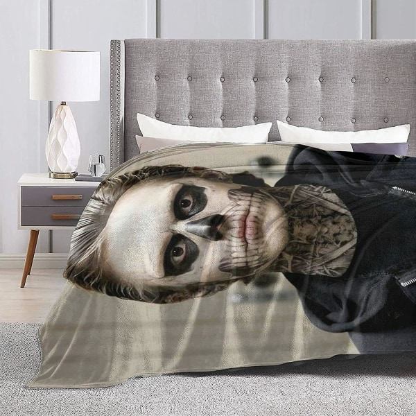 Evan Peters Filt Ultrablød Flannelfilt 3D-print Fluffy Plysfilt Sengdekoration Sengfilt til Stue Sovesal (3 Størrelser) 50x40in 125x100cm