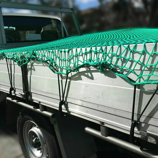 Släpvagnsskyddsnät med elastisk kant, Släpvagnsnät Lastnät Överläggsnät, Släpvagnsnät 2x3m Släpvagnsnät med elastiskt band för optimal lastsäkring