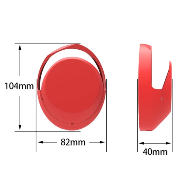 Fodral för WH1000XM4 hörlurar anti-scratch öronkåpor Cover helt omsluten av hörlursfodralet Röd Red