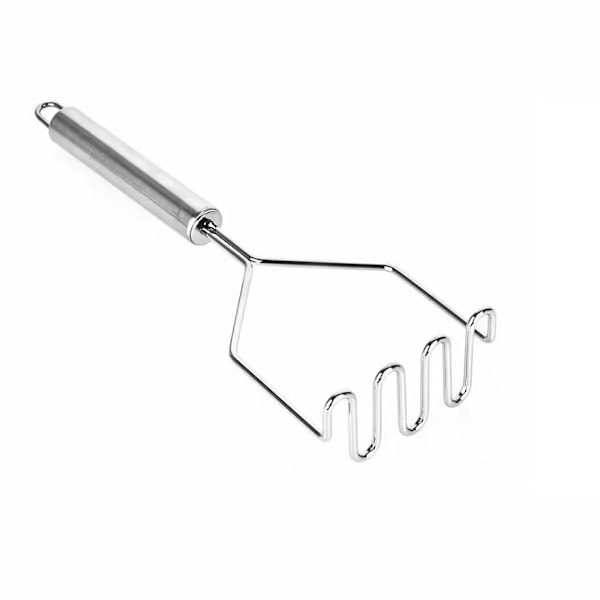 Kartoffelmoser i rustfrit stål, bølget kartoffelmoser, kartoffelpresser, kartoffelpresser, kartoffelpresser, køkkenredskaber