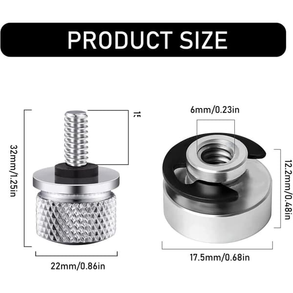 Harley Davidson sätesmonteringsbultar muttrar set aluminium silver 1 set