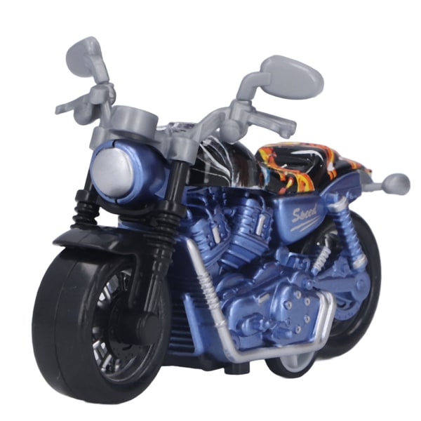 Minimoottoripyörän malliseos High Simulation Edistä koordinaatiota, vedä takaisin moottoripyörän lelu lapsille Sininen