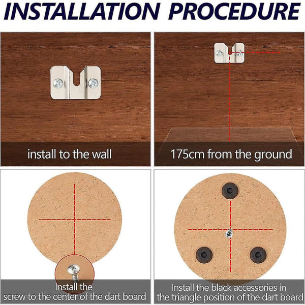 Monteringssats för darttavla Skruv Darttavla väggfäste