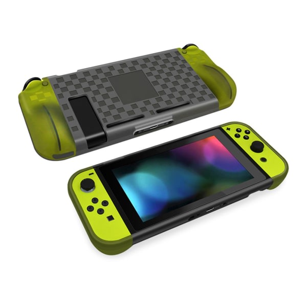 Transparent gennemsigtigt etui til Switch OLED håndholdt kontrol cover Case transparent cover Sølvgrå