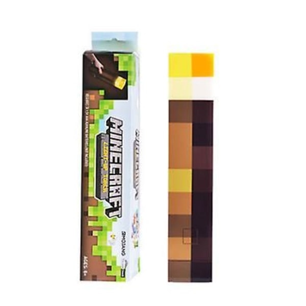 Minecraft-lyhty, LED-taskulamppu, kaivoslyhty, neliömäinen lamppu, koristeellinen taskulamppu