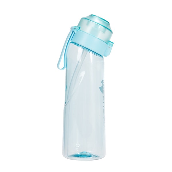 650ML Vattenkopp för utomhussport med Aroma Plastkopp blå