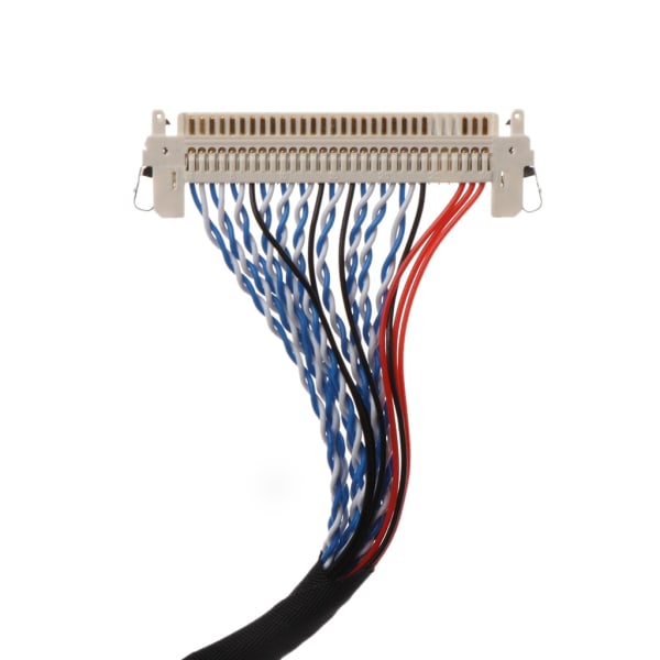 Sort Ledningsstand LVDS Kabel Egnet til LCD Skærm med 2 Kanals LVDS Interface 250mm