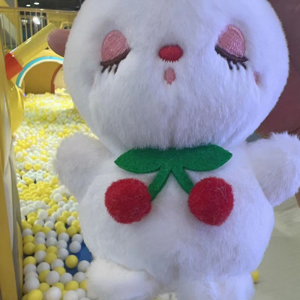 1st Kawaii Cartoon Candy Colors Plysch Doll Keychain e Bag Pend Pink