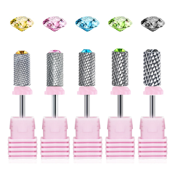 Tungstenstål Nagelkonst Borr Bits Gel Pedikyr Borttagning Rotary Grön onesize Green onesize
