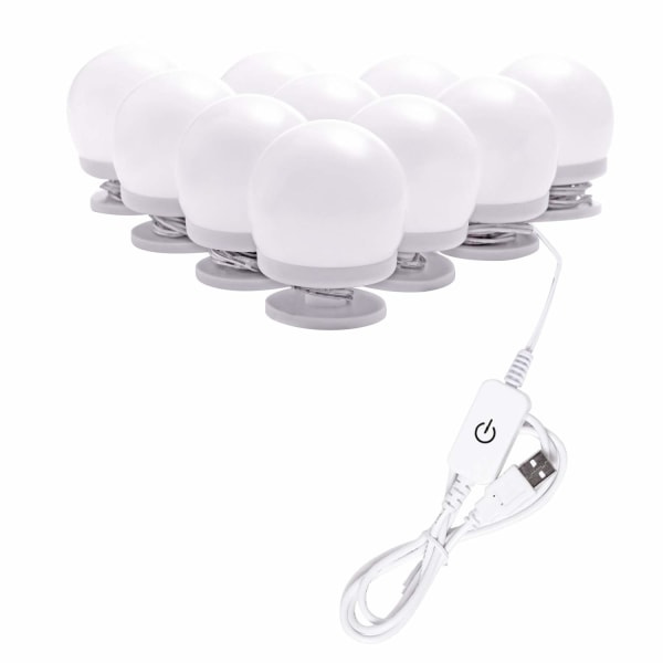 3 färgtemperaturband 10 dimbara LED-lampor (endast lampor)