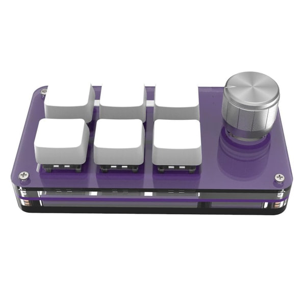 Keys Tilpasset Programmering Makro Tastatur Kopier Lim Inn Mini Knapp Tastatur Lilla