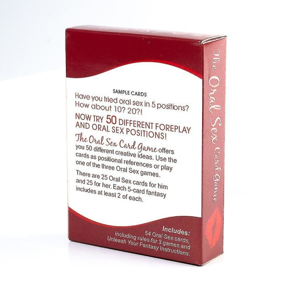 Oralsex Kortspill Par Brettspill Festspill Gavekort Spill for Par Elskere Tw
