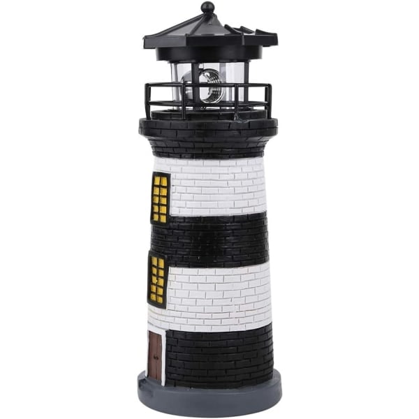 Solcellsfyr, LED solcellsfyr Staty Roterande
