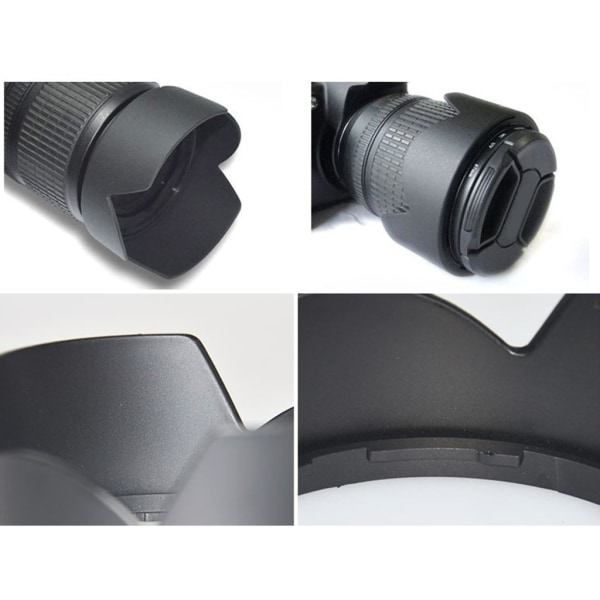 Linsehette HB32 Erstatning for AF-S DX 18-70MM F/3.5-4.5GIFED Objektiv Kameralinsehette 67mm Montering Snap-on Design