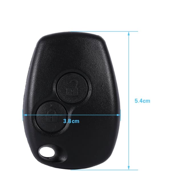 Erstatningsbilnøgle, 2-knaps nøgleholder, Auto Bilnøgle Fob Shell Cover Case til Kangoo Modus Master