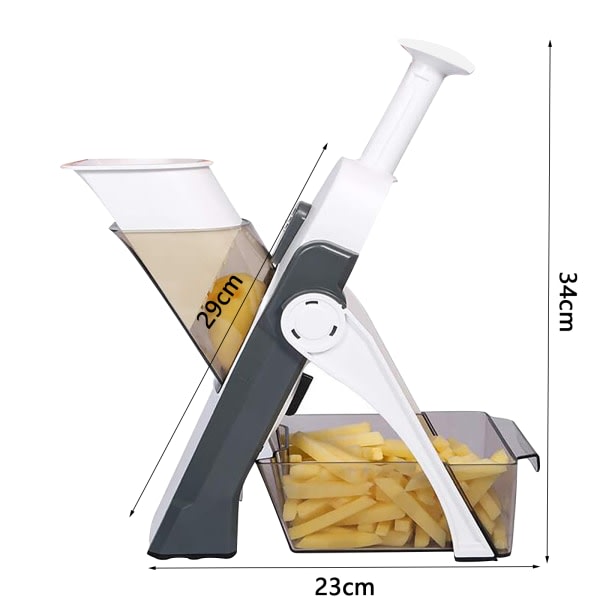 Multifunktionell grönsaksskärare köksskärare salladster potatisskärare potatischipster matlagningspryl