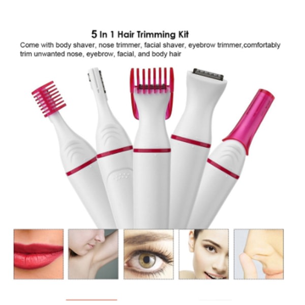 4-in-1 electric nose hair trimmer for women