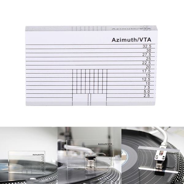 Vinylskivspiller som måler Phono Tonearm VTA/Cartridge Azimu
