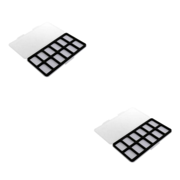1/2/3 Flugfiskebox 12 Fack Skuminlägg Slim Flugask 2Set