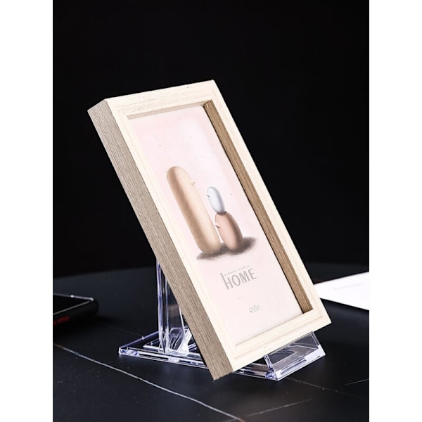8 stk. Gennemsigtige Plastik Tallerkenstativer, Bogholder, Staffelier & Ramme Displaysæt