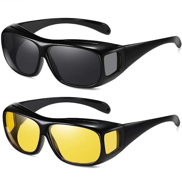 Night Driving Glasses / Night Vision Glasses - 2-pack