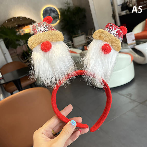 Fashion Jul Hat Pannband Jul Paljett Pannband Jultomte A5 one size A5 one size