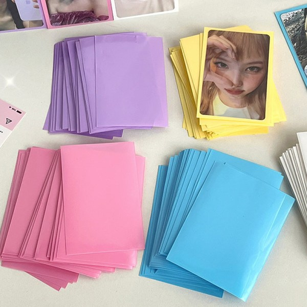 50 st Ins Style Photo Photocards Skyddshylsa Färg Transp 6