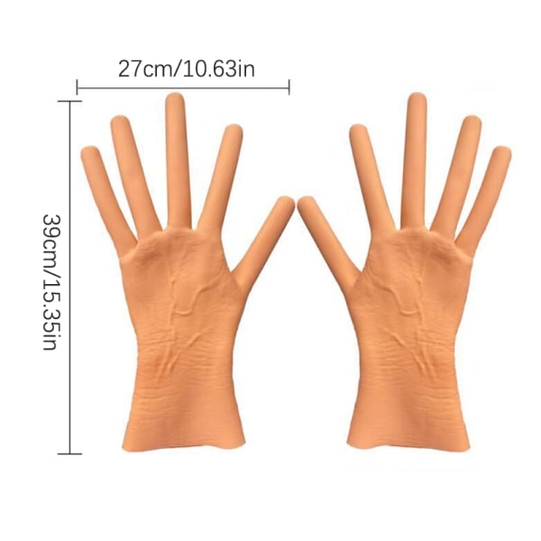1 par Cosplay-handskar Halloween-kostymhandskar korvfest Pr A one size A one size