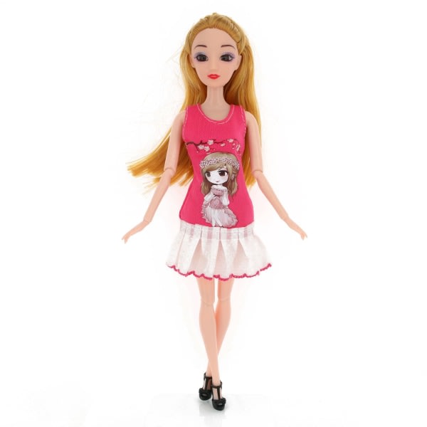 Barbie-muotiasu, 15 osaa, 15 nukke-tarviketta, 3-16-vuotiaille lapsille, joululahja lapsille, syntymäpäivälahja