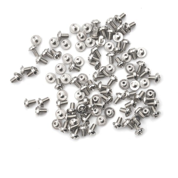 100 stk. Computer PC-kabinet Harddisk Precision PSU 6/32\" Hex Skruer Sølv 100 stk. Silver 100Pcs