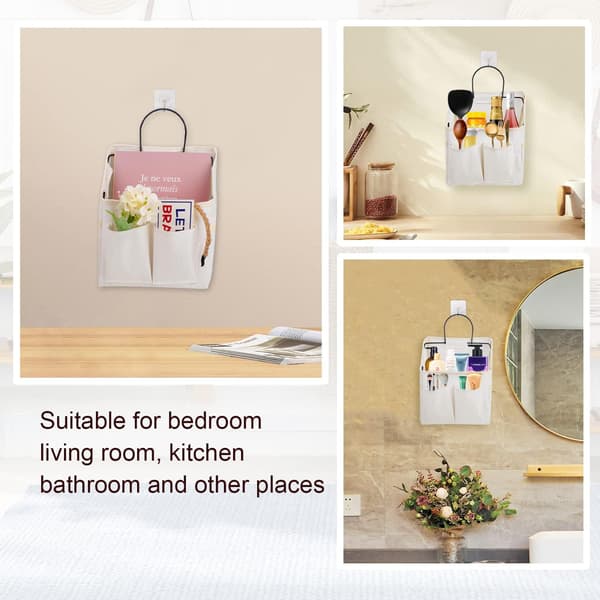 2-pack linne väggförvaring, vattentät väggkorg, ZQKLA