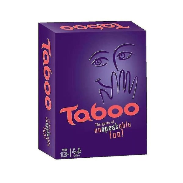Klassiskt Tabu Kortspel Brädspel Kul att hitta ord Brädspel Fest Familj Interaktiva spel för vuxna Hög Kvalitet Lila purple